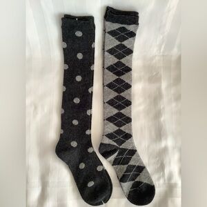 Two Pair of Ladies Knee-Length Socks - Cashmere Blend - NWOT